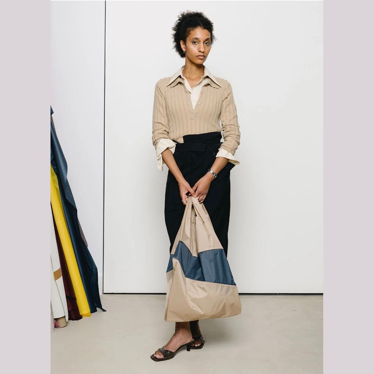 Susan Bijl the new shopping bag Almond & Tornado LARGE