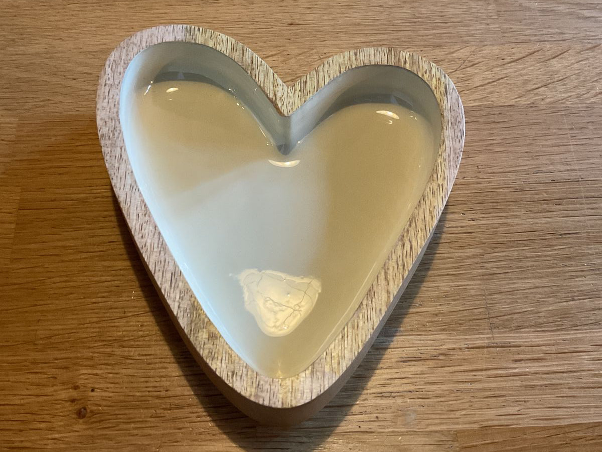 Zusss houten kom hartje zand