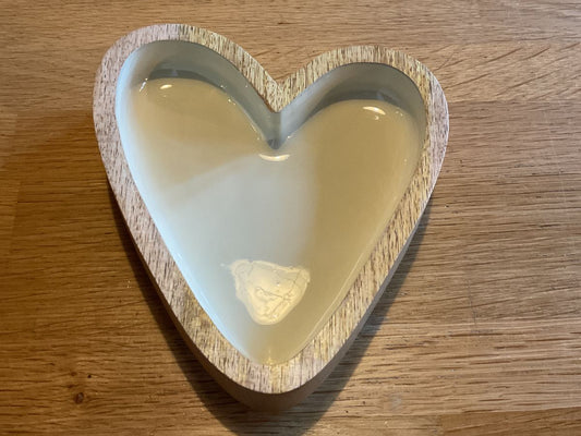 Zusss houten kom hartje zand
