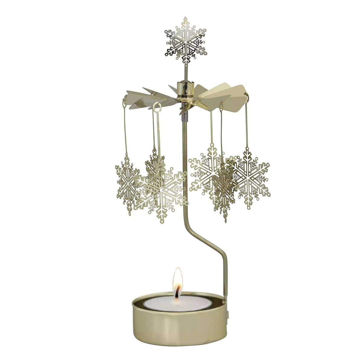 Pluto theelicht spinner snowstar gold