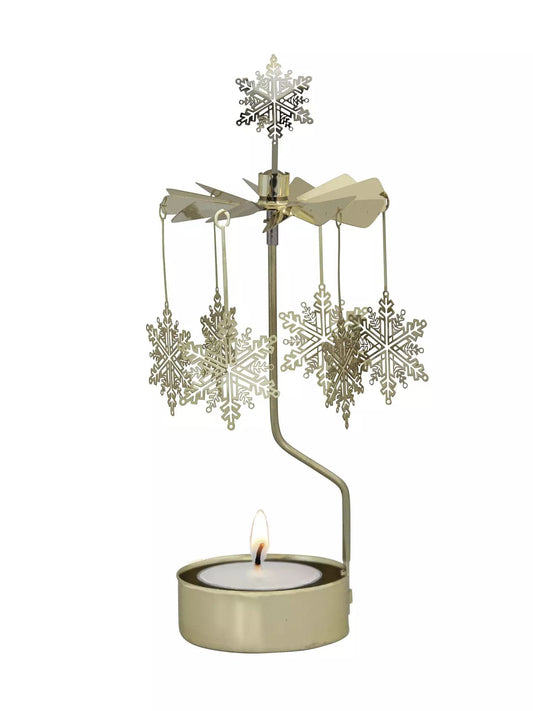 Pluto theelicht spinner snowstar gold