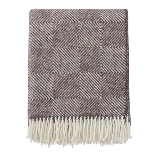 Klippan gooseye brown 25% recycled & 75% eco lambs wool