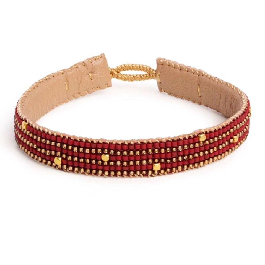 Ibu bracelet the bar maroon