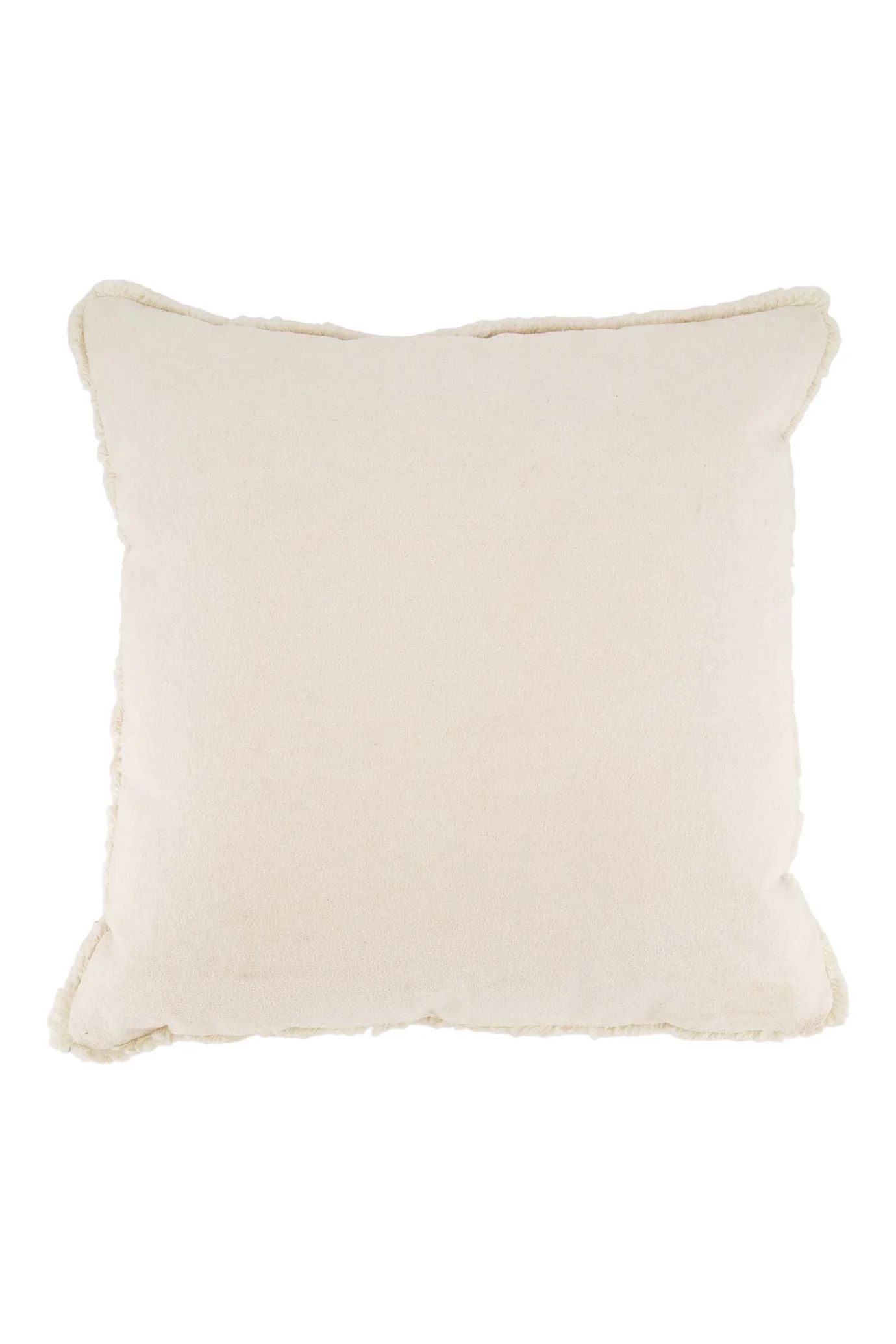 Zusss kussen velvet hartjes 45x45cm of white