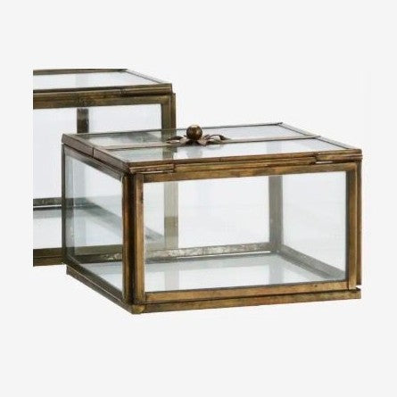 Madam stoltz glass box klein 10x10x6
