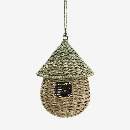 Madam stoltz hanging bird house light green