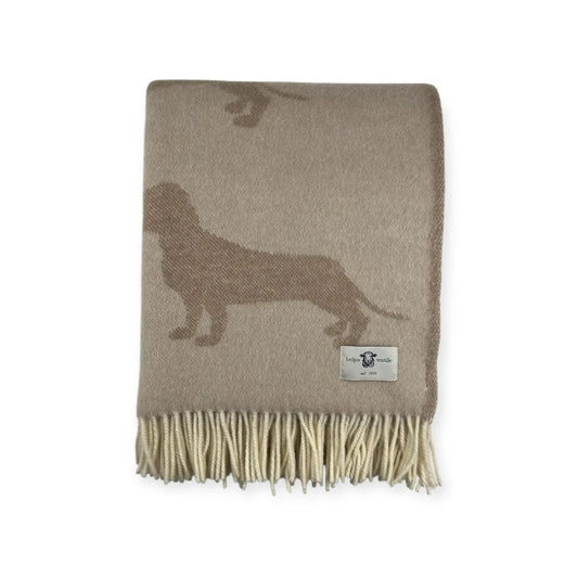 Teckel Plaid Sand/Coffee - 100% Virgin Wool