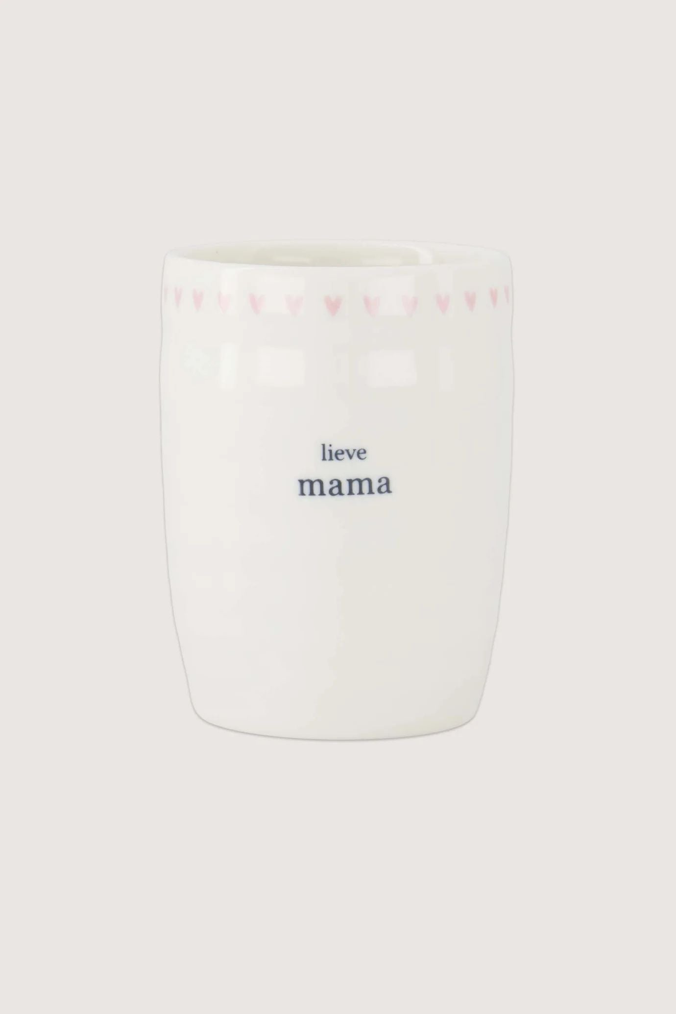 Zusss koffiemok lieve mama white pink one size