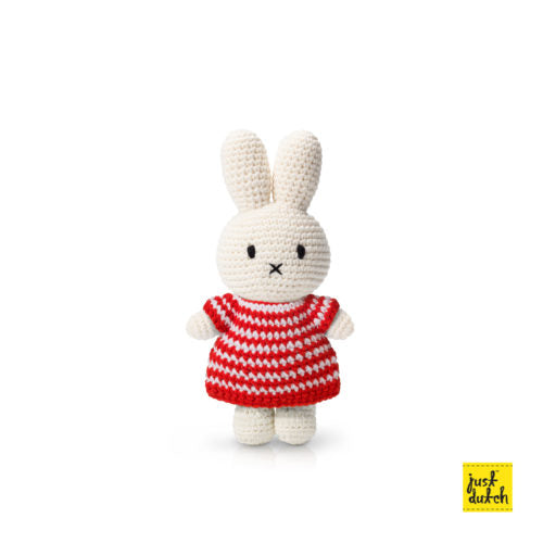 miffy / nijntje handmade and her red striped dress