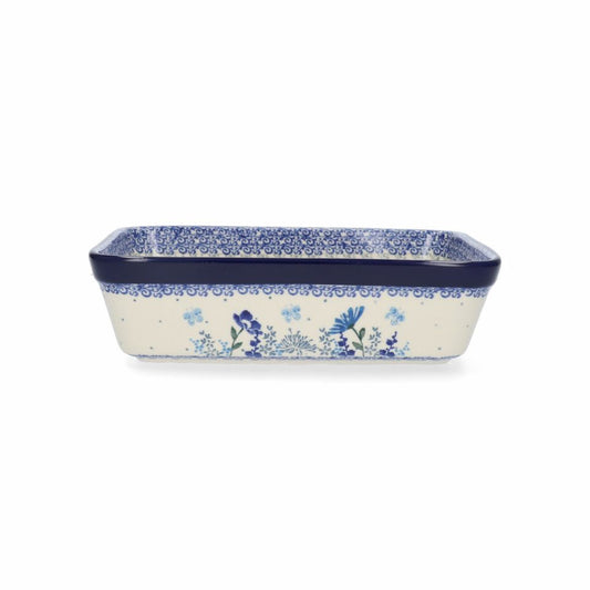 Bunzlau Oven Dish Rectangular 1880 ml Flower Meadow