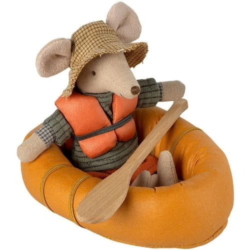 Maileg rubber boat mouse