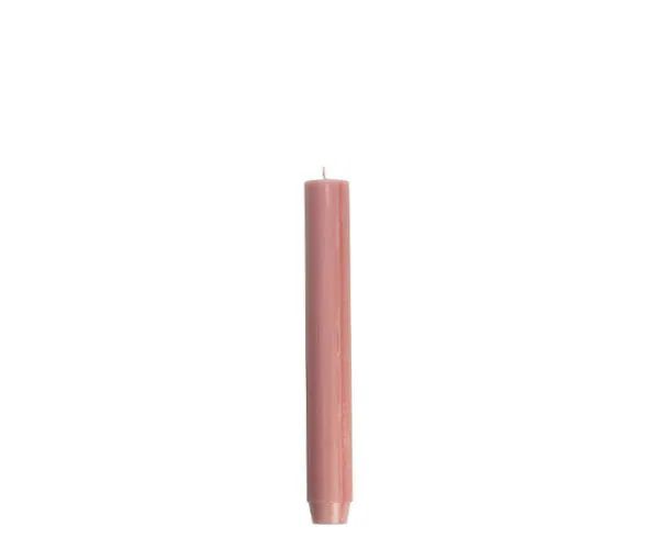 Rustik lys Dinerkaars staub rosa 18cm