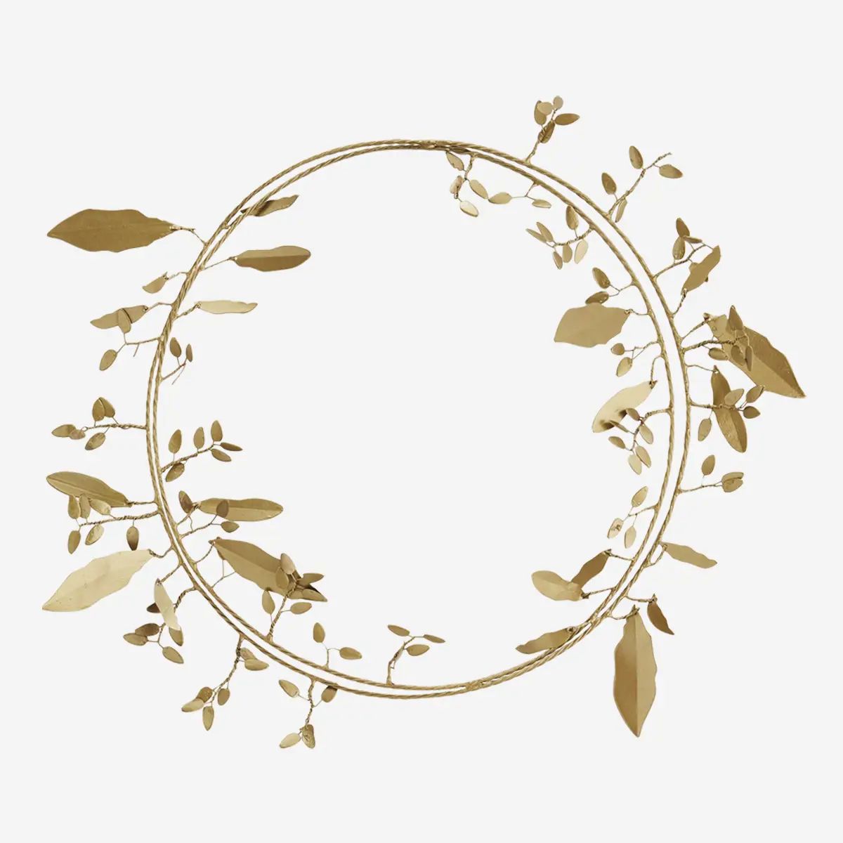 Madam stoltz iron wreath leaf
