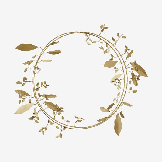 Madam stoltz iron wreath leaf