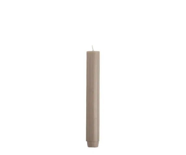 Rustik lys dinerkaars olifantgrijs 18cm