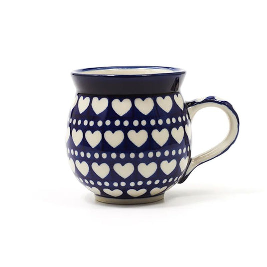 Bunzlau Mug Farmer 240 ml White Hearts