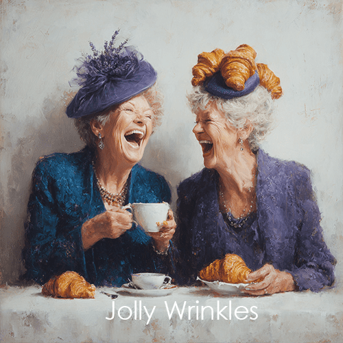 Jolly wrinkles wenskaart croissants