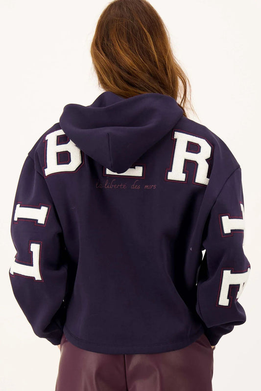 Zusss hoodie dark navy
