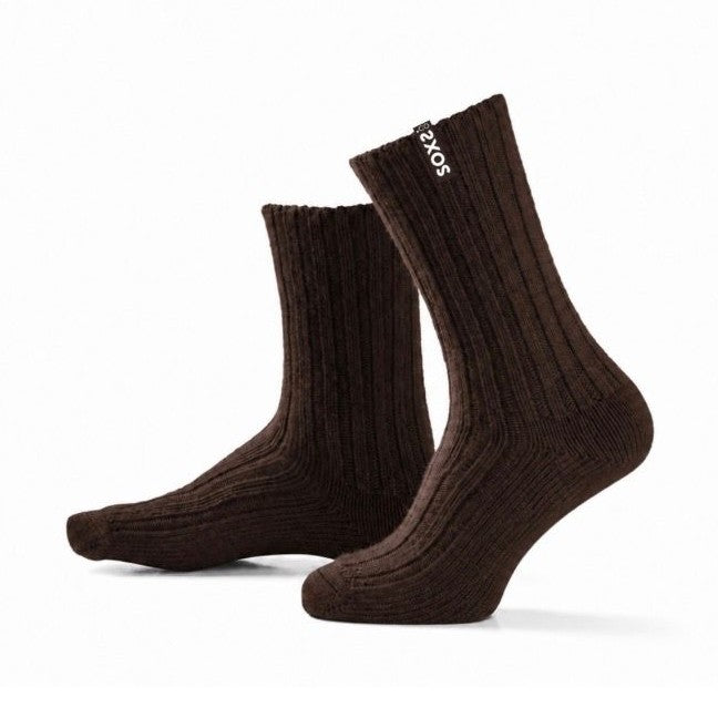 Soxs sox5051 streetwear medium donkerbruine wol pinecone maat 42 - 46