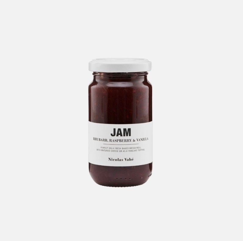 Nicolas Vahé Jam, Rhubarb, raspberry & vanilla, 240 gram