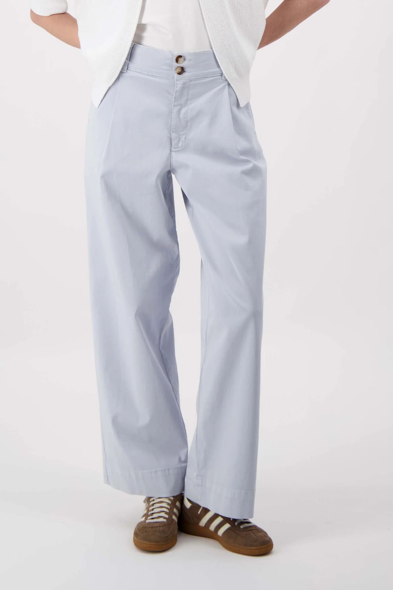 Chino zacht materiaal sky blue