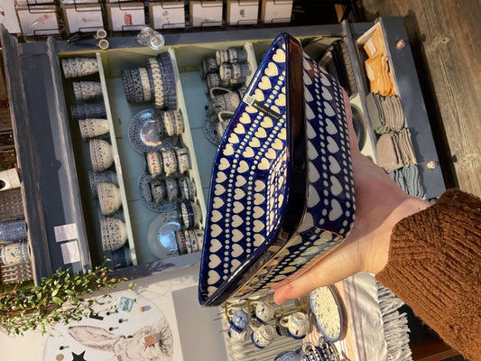 Bunzlau castle oven dish squire 1550 ml blue valentine