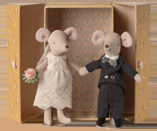 Maileg wedding mice couple in box mum and dad