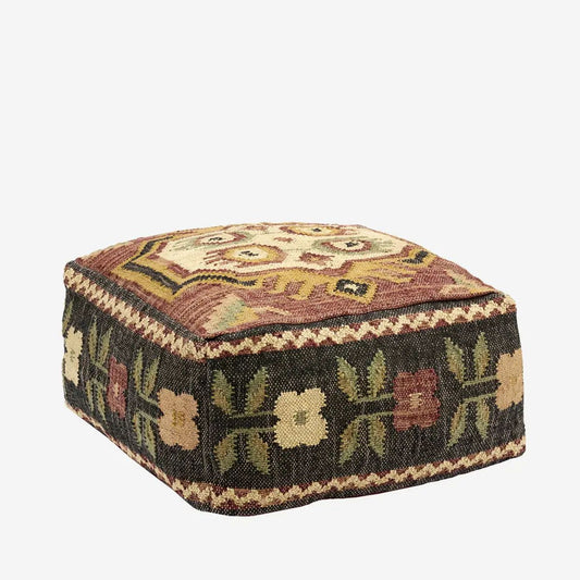 Madam Stoltz poef bloem PRE ORDER LEVERING EIND AUGUSTUS