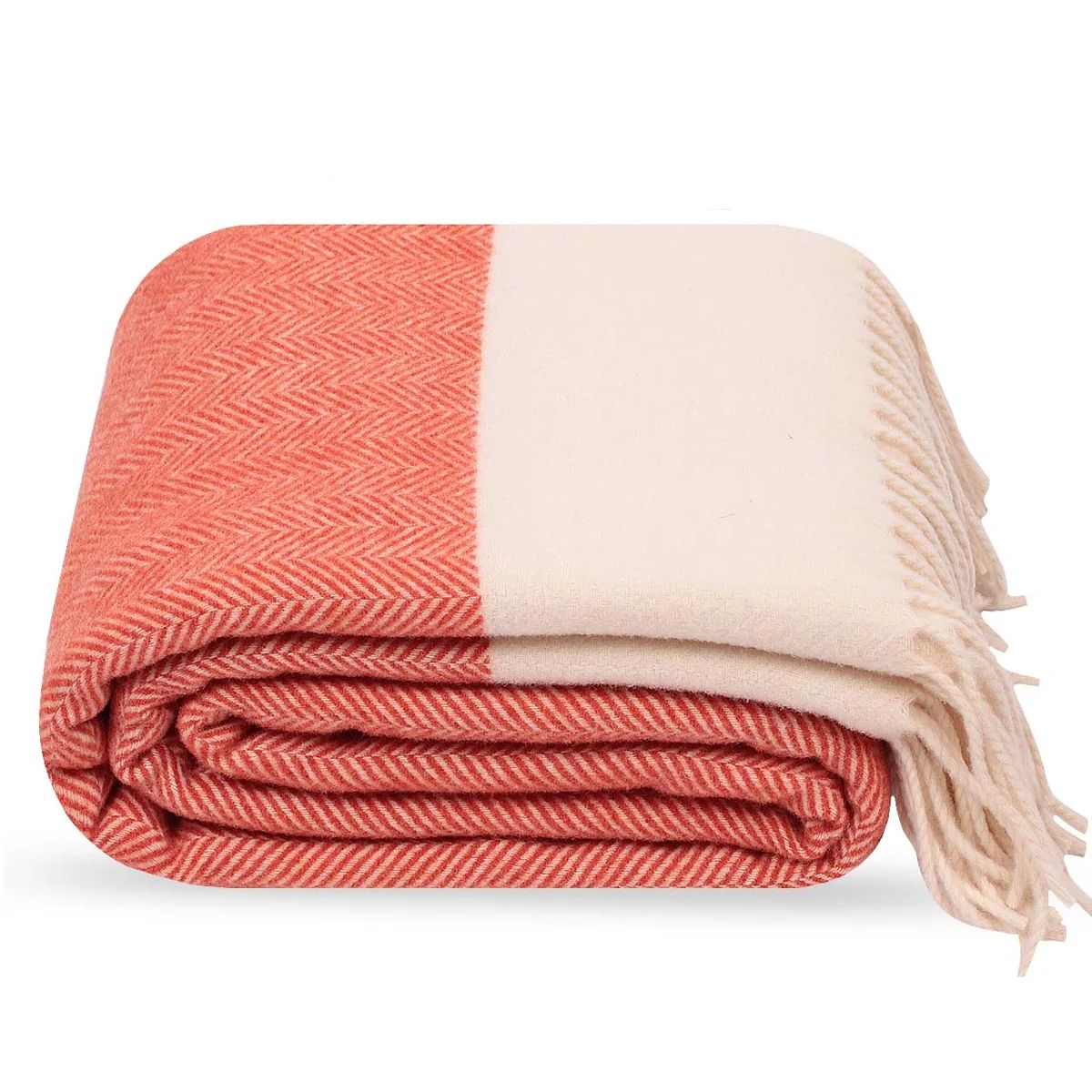 Belpo Wallace Plaids - 100% Australian Wool Orange