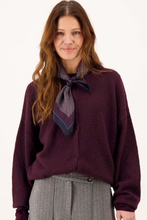 Zusss Basic vestje met broche lange mouw
