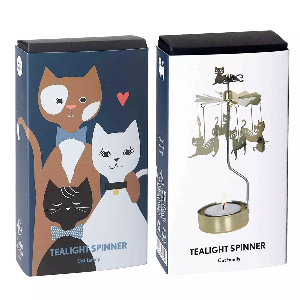 Pluto theelicht spinner cat family