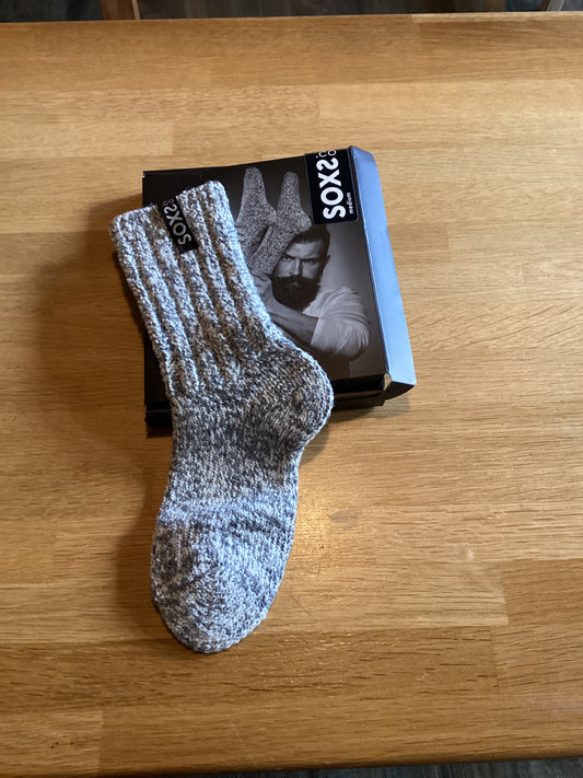 sox3215 original medium grijze wol jet black 37-41