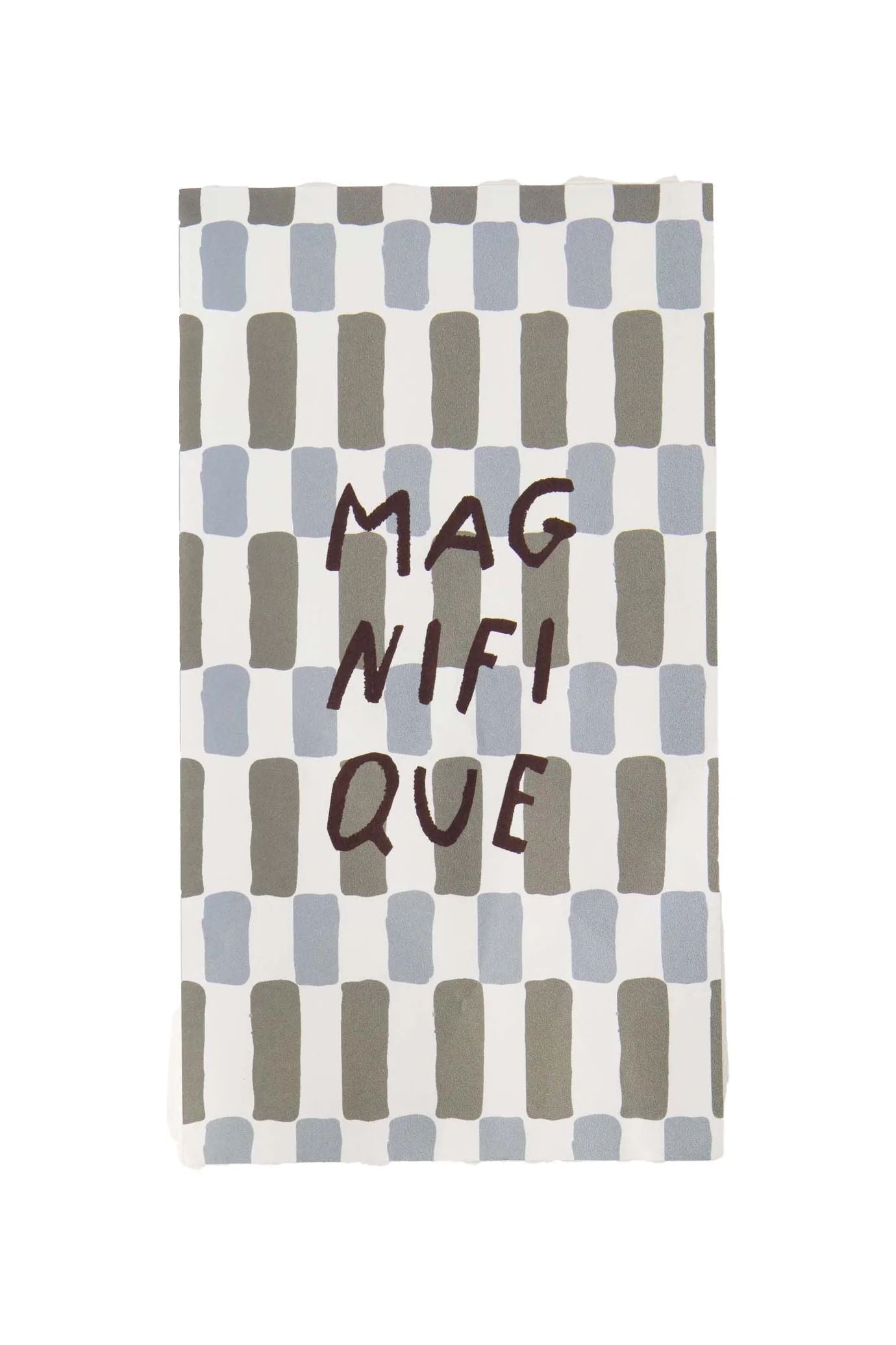 Zusss servetten rechthoek magnifique hartje multicolor
