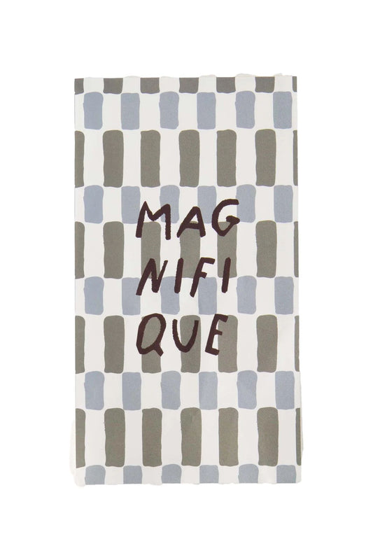 Zusss servetten rechthoek magnifique hartje multicolor