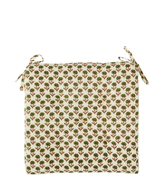 Madam Stoltz cotton chair pad trea